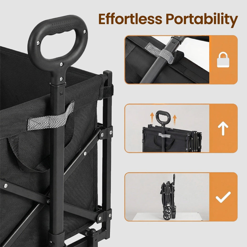 Foldable Festival and Camping Trolley - Steel