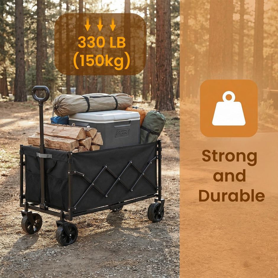 Foldable Festival and Camping Trolley - Steel