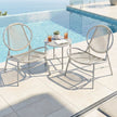 3-Piece Patio Bistro Furniture Set - PE and Steel