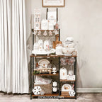 Köksställ - med metallkorg - brun