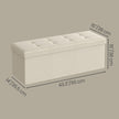 Storage Ottoman Bench - MDF and Linen-Look Fabric