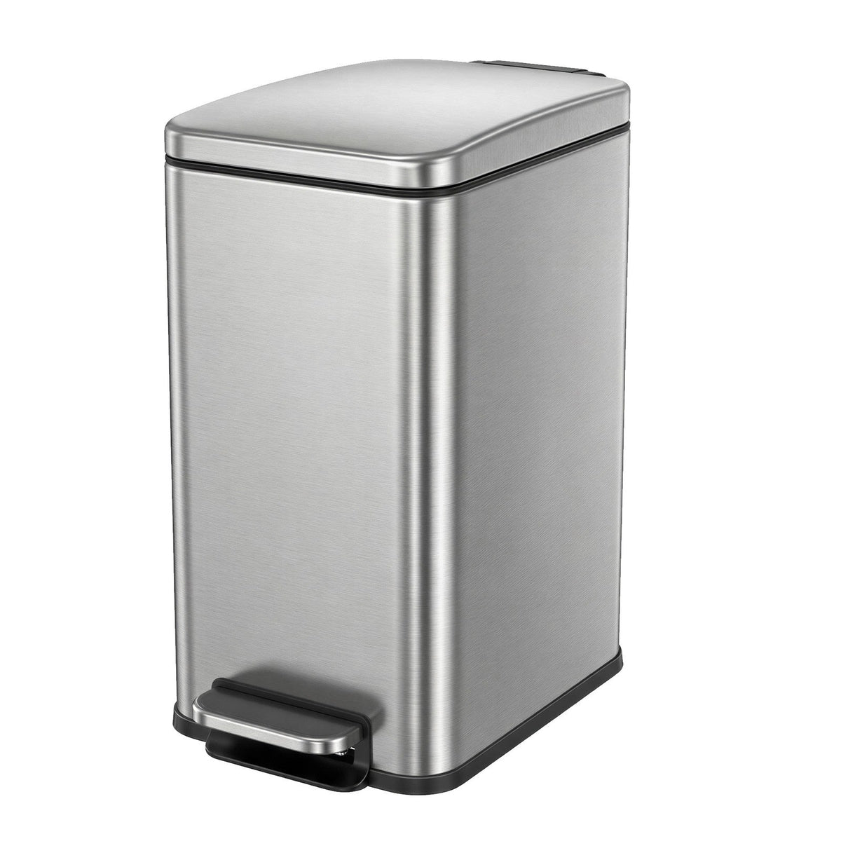Pedal Trash Can - Steel Bin and Plastic Inner Bucket