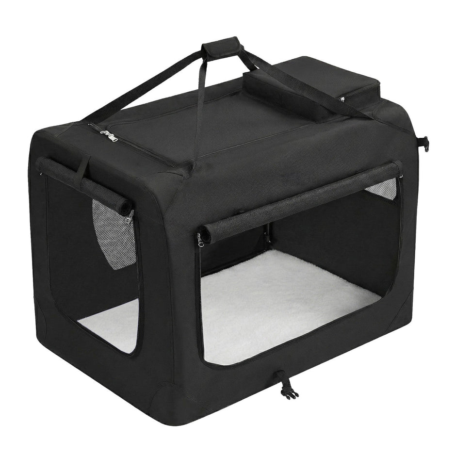 Collapsible Dog Crate - Metal Frame and PVC Coating