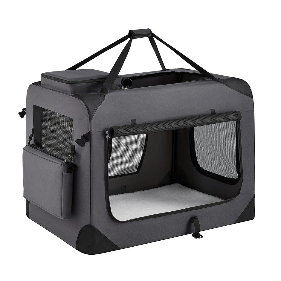 Collapsible Dog Crate - Metal Frame and PVC Coating