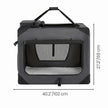 Collapsible Dog Crate - Metal Frame and PVC Coating