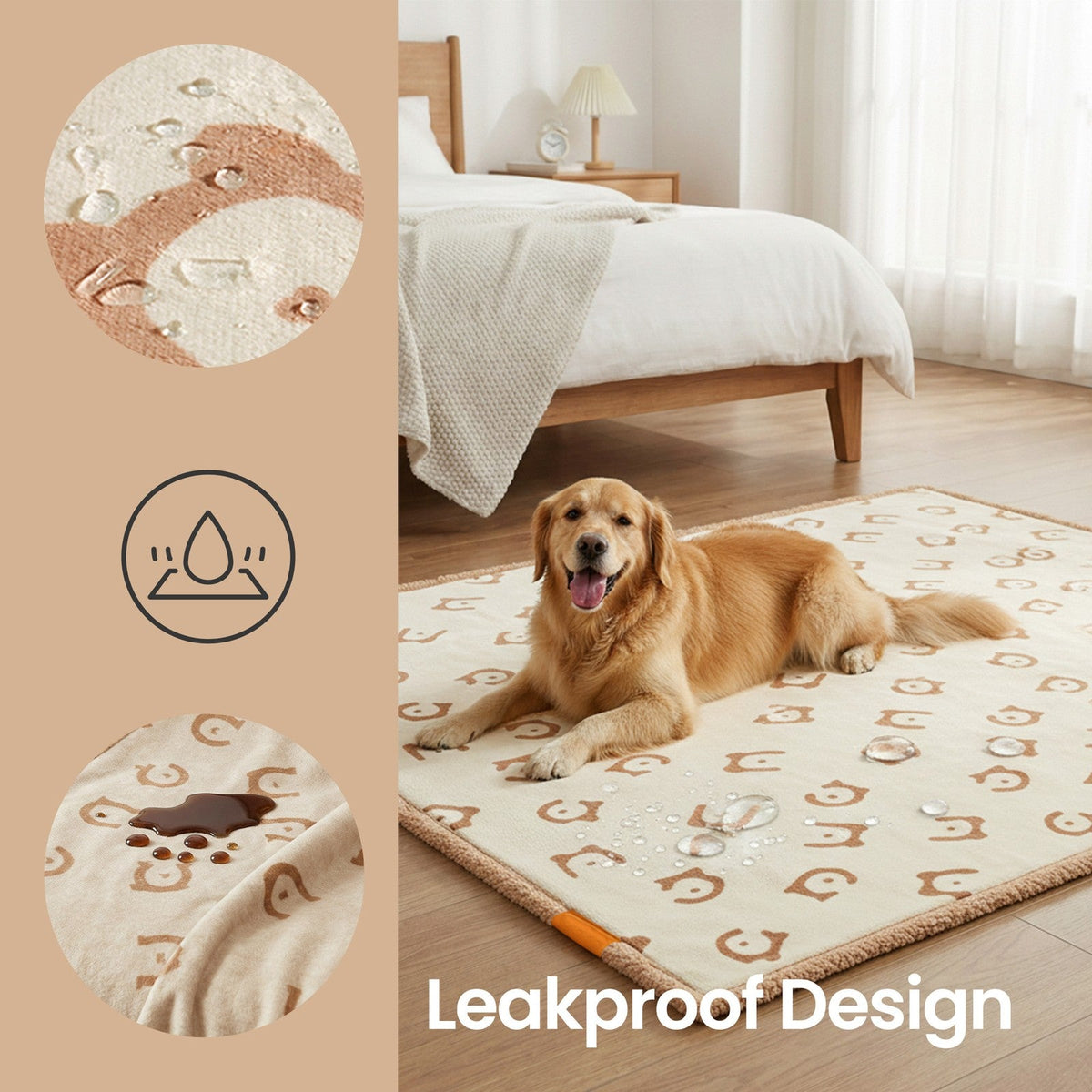 Waterproof Dog Blanket - Sherpa Fabric and TPU Film