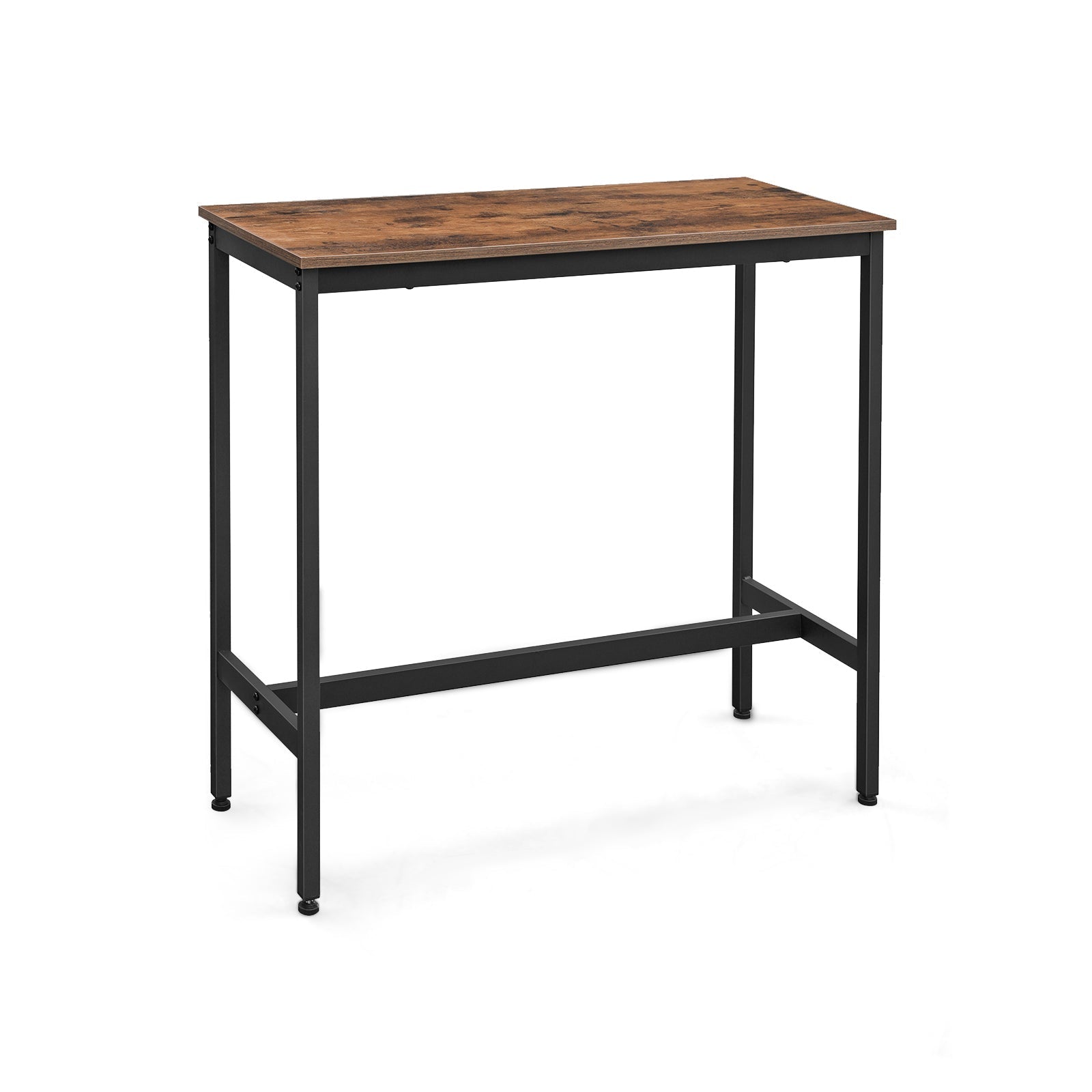 Barbord - smalt köksbord - 120 x 40 x 100 cm - rektangulär - brun/svart