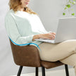 Matsalsstol – Ergonomisk design – Sammetssits – Brun