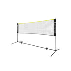 Badmintonnet - Justerbart tennisnätverk - inklusive standard- och bärväska - gul/svart