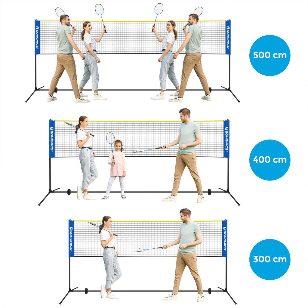 Badmintonnet - 5 m - blå & gul