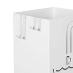 Paraply Back - Fin Design - White
