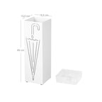 Paraply Back - Fin Design - White