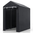 Utrustningsförrådstält – med upprullbar dragkedjedörr och metalljordspett, – 6 150 x 92 x 150 cm