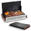 Vikbar – utomhusgrill, portabel kolgrill av metall för camping, – 62 x 43,5 x 41,5 cm