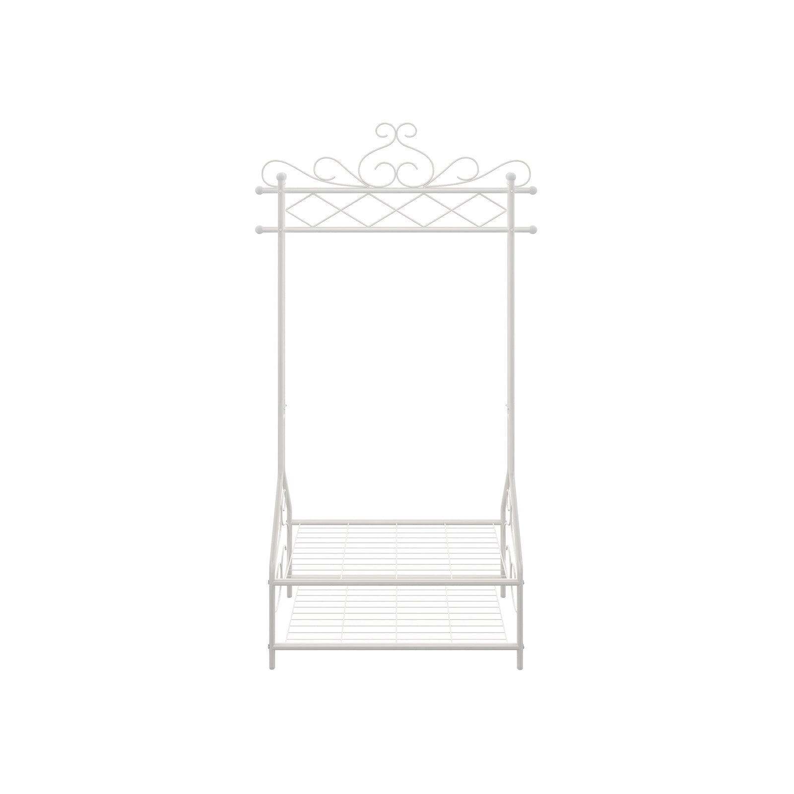 Klädställ – vintagestil med skoställ – beige