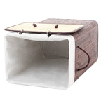 Tvättkorg - bambu - 72 l - brun