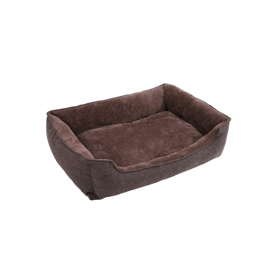Hundkorg - tvättbar - 110 cm - brun