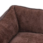 Hundkorg - tvättbar - 110 cm - brun