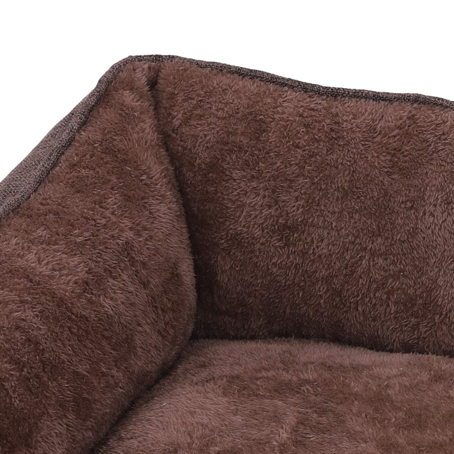 Hundkorg - tvättbar - 110 cm - brun