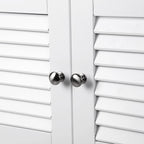 Sänk under case - med lamellörrar - 2 fack - vita