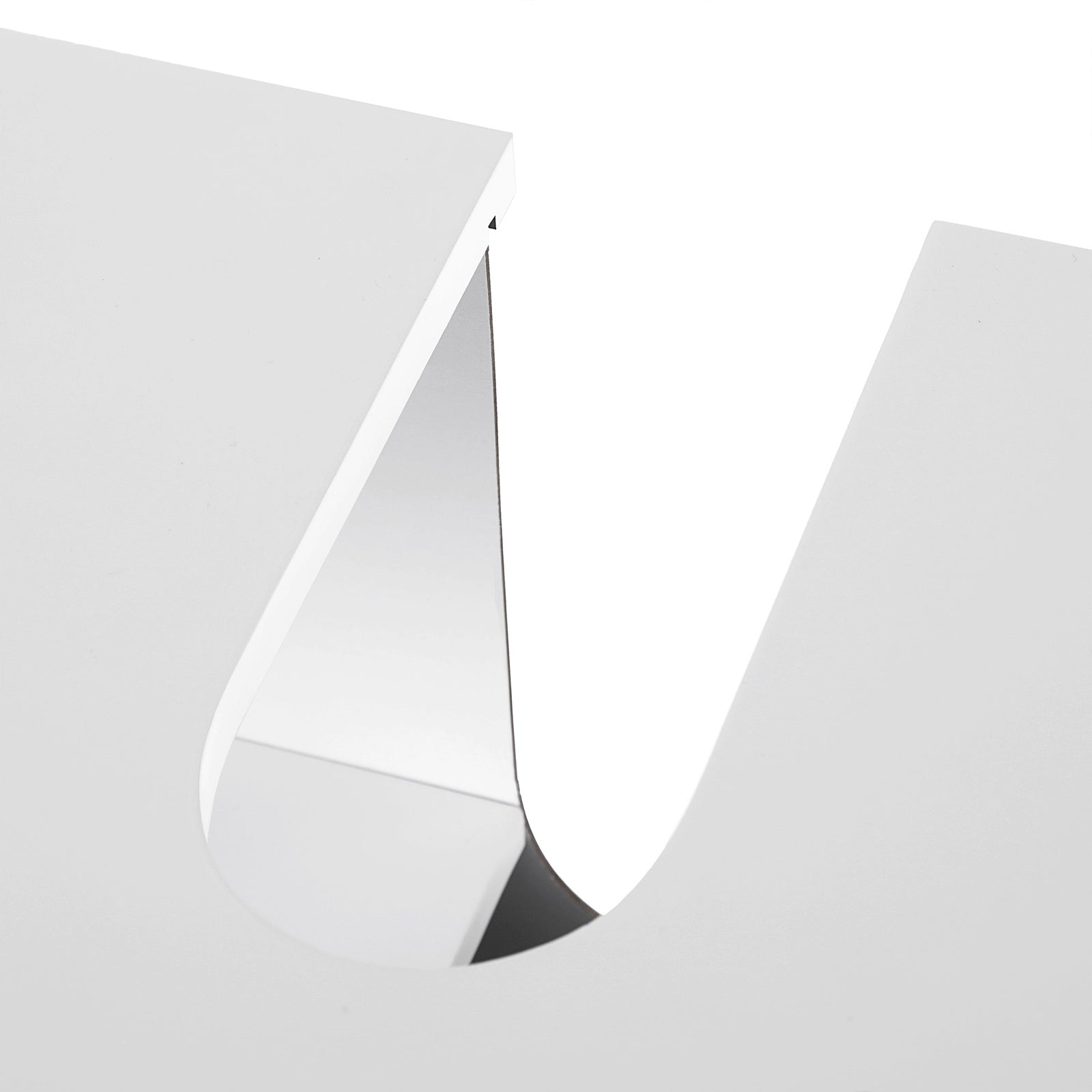 Sänk under case - med lamellörrar - 2 fack - vita