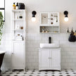 Underdel – Platssnål design – Vit