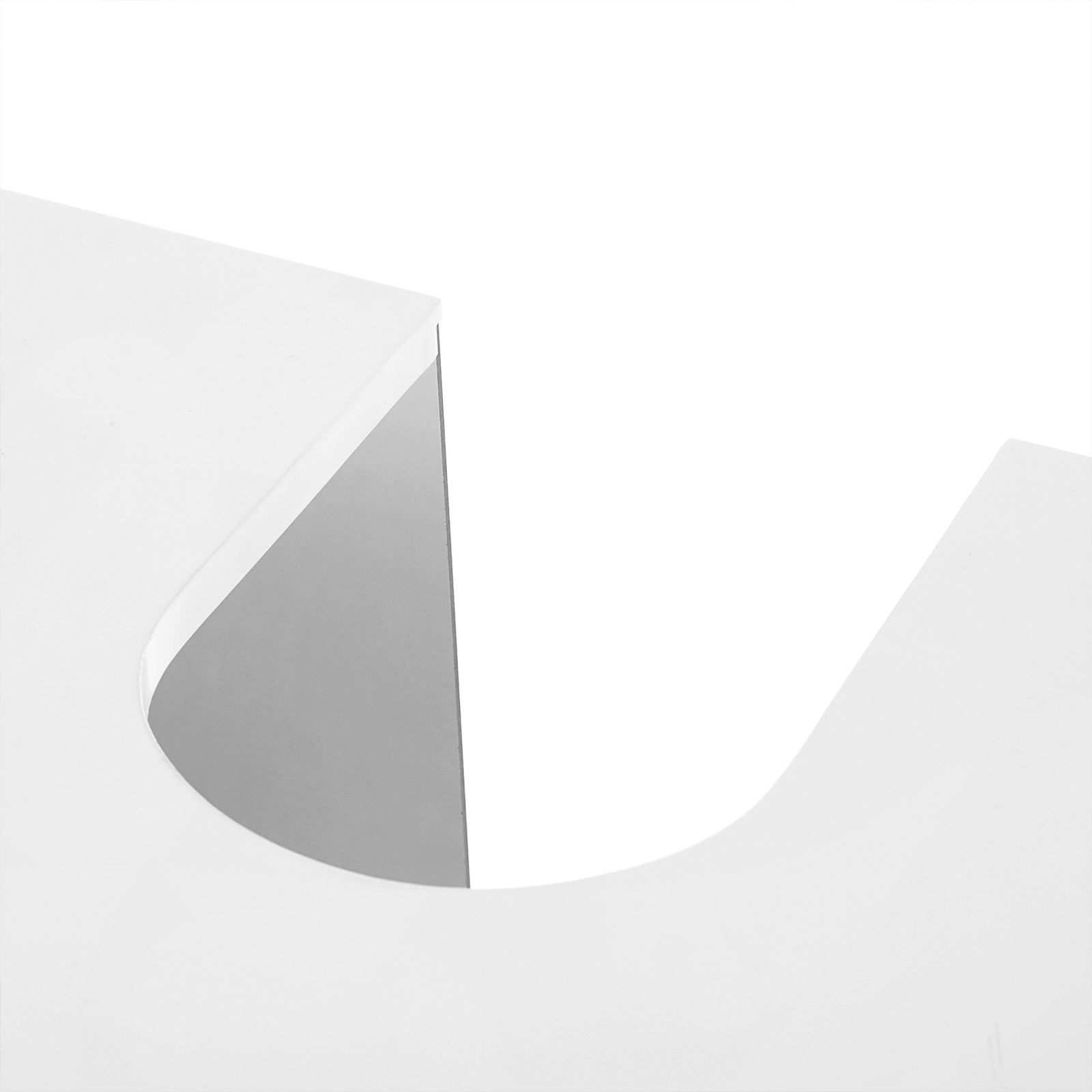 Underdel – Platssnål design – Vit