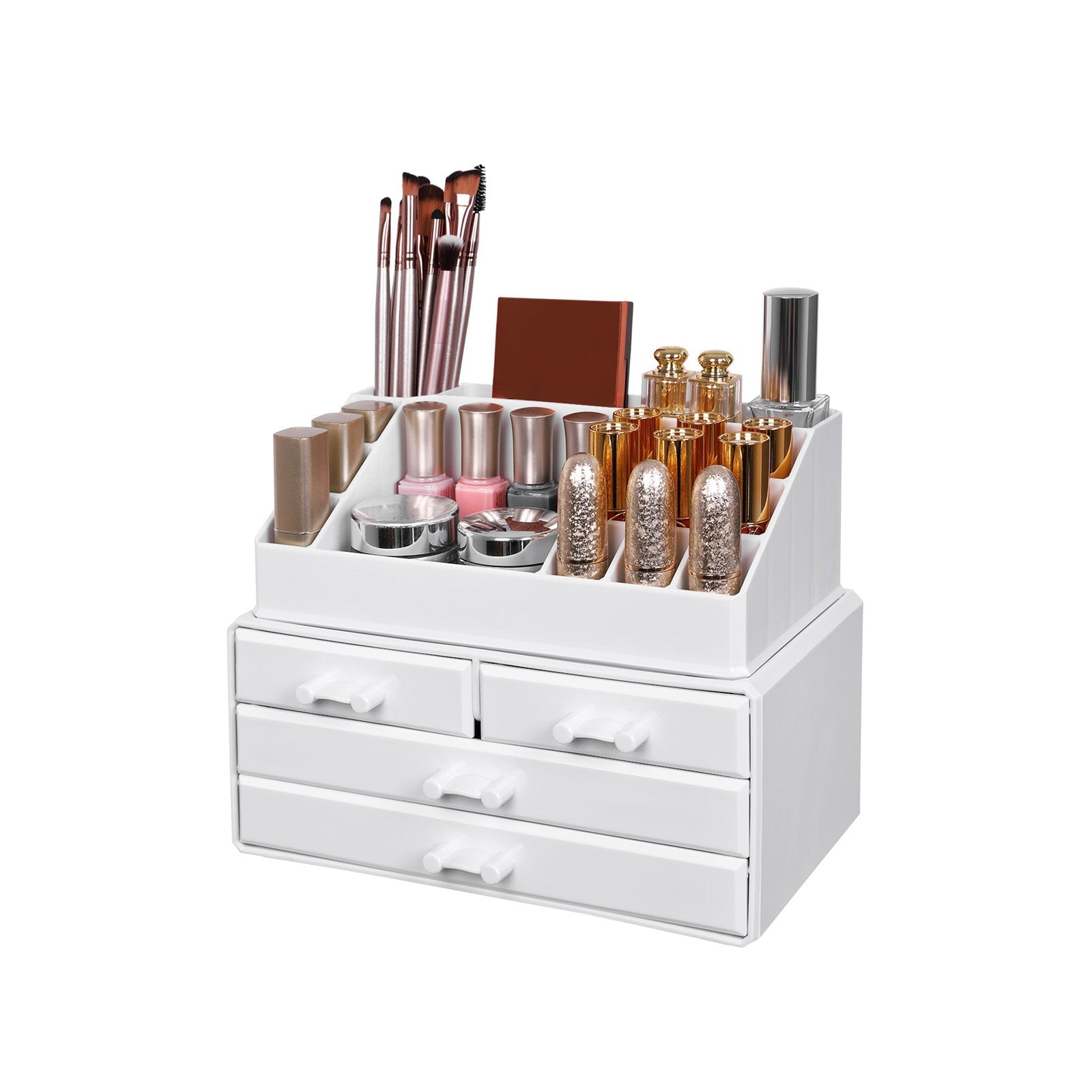 Makeup organizer – vattentät och funktionell – vit