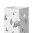 Paraplyställ – Metallhållare – Elegant design – Vit