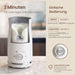 Melkopschuimer - Elektrisch met 4 Functies - 300 ml - Wolkwit - 10,5 x 10,5 x 20,3 cm