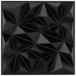 stycken – 3D väggpaneler diamant väggbeklädnad väggdekoration 10m² – 40 50 x 50 cm – Svart