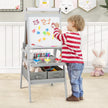 i – Barnstavla med papperroll och magnetisk whiteboard Dubbelsidig – 3 1 – Grå
