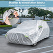 Väderbeständig – presenning för fordon Bilskydd med dragkedja dörr – 492 x 191 x 154 cm – Silver