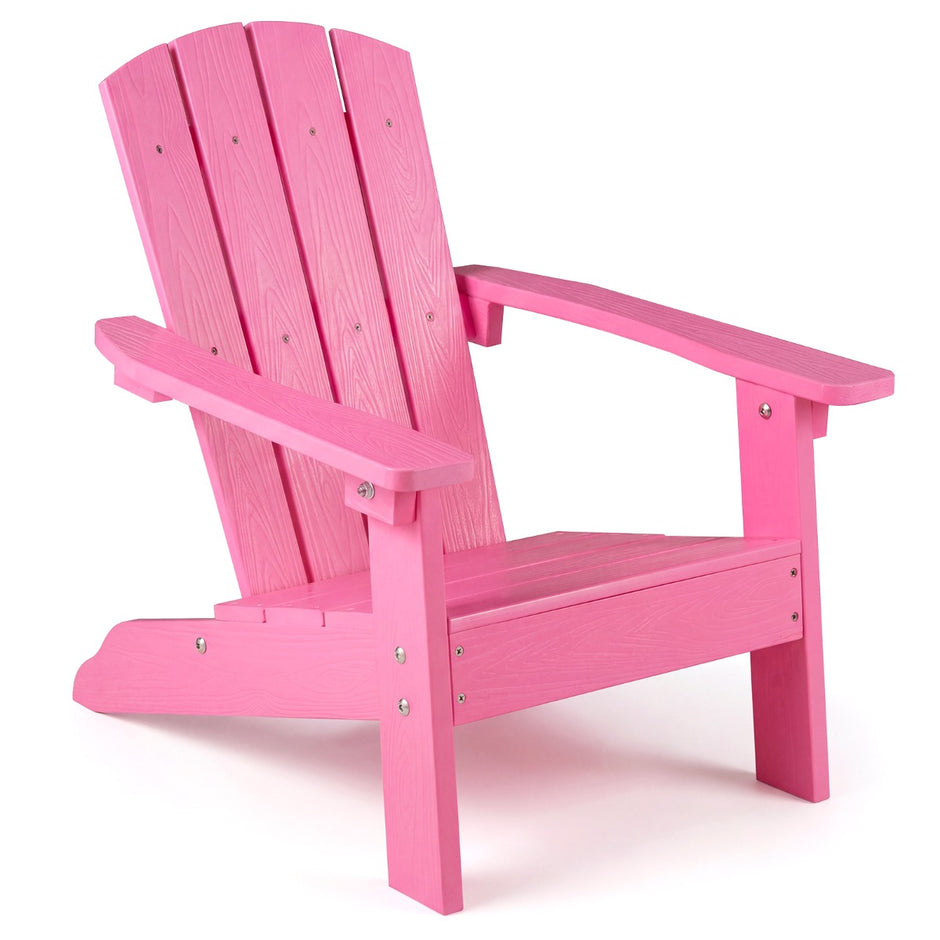 Barn – Adirondack Stol I HIPS Med Ergonomiskt Ryggstöd – Brun