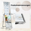 Helspegel – i stående och väggspegel gjord av spricksäker glassilver – 2 1 160 x 40 cm – Silver