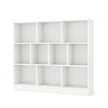 vånings – bokhylla med fack Ståhylla Kubhylla Kontorshylla – 3 10 120 x 24 x 104 cm – Vit
