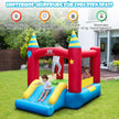Bouncy – Castle Barns Hoppahus Portable Play Paradise (med W fläkt) – 190 x 260 x 205 cm 370 – Färgglad