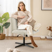 Stol – med korslagda ben utan armstöd bred sits – Beige
