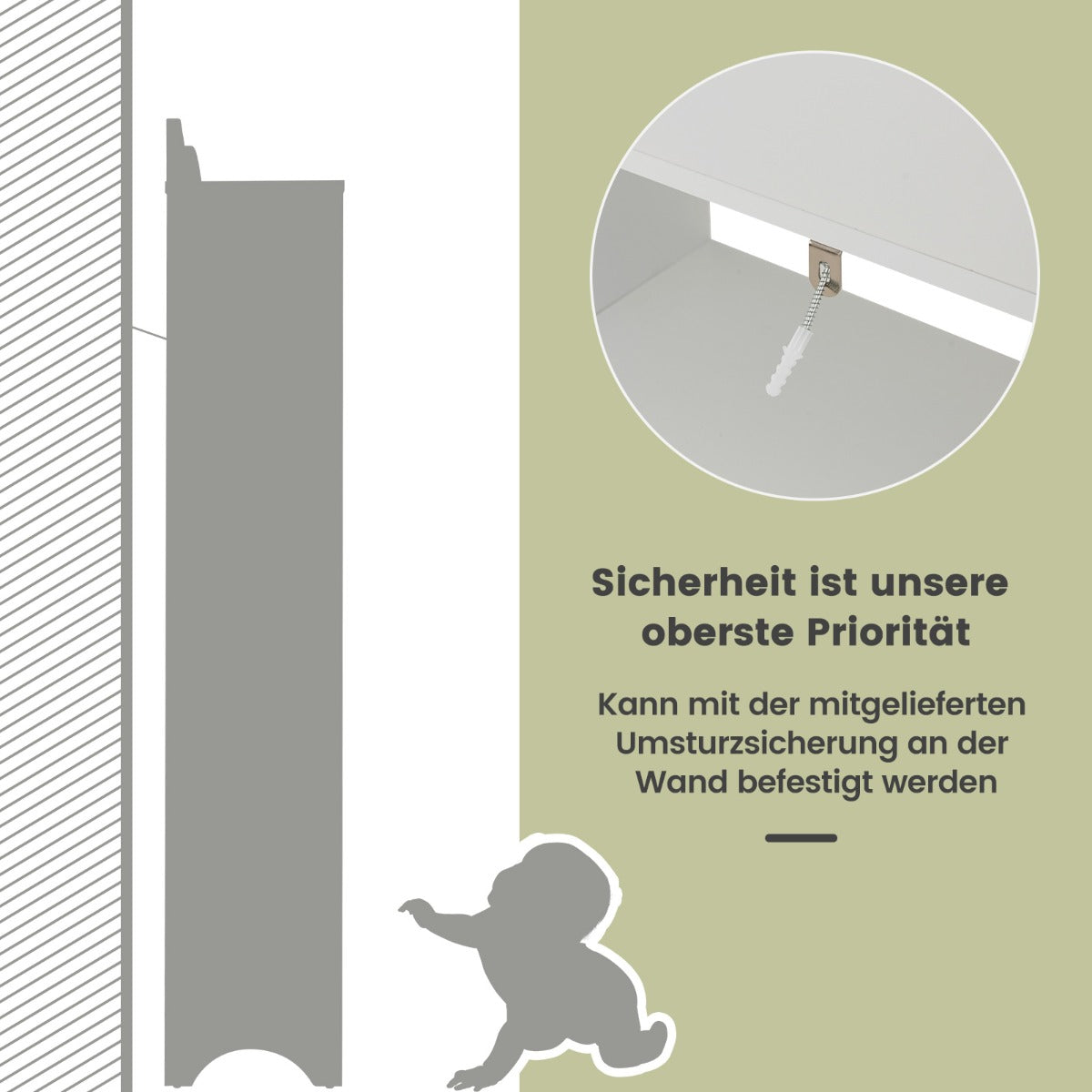Toalettskåp – med toalettpappershållare och ställbara hyllor Toaletthylla Badrumsskåp – Vit