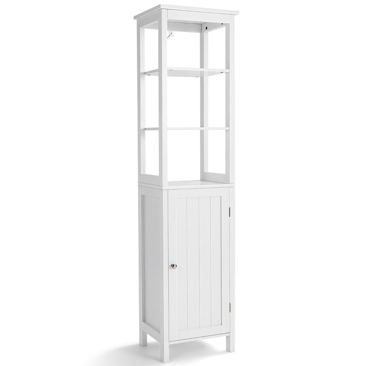 vånings – smalt högskåp med läges hylla – 5 3 40 x 32 x 161,5 cm – Vit