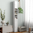 Smalt – badrumsskåp högskåp med dörrar och låda – 2 1 20 x 20 x 180 cm – Vit