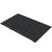 Golvelement – för soldusch WPC golvplatta trädgårdsdusch – 100 x 60 x 2,5 cm – Svart