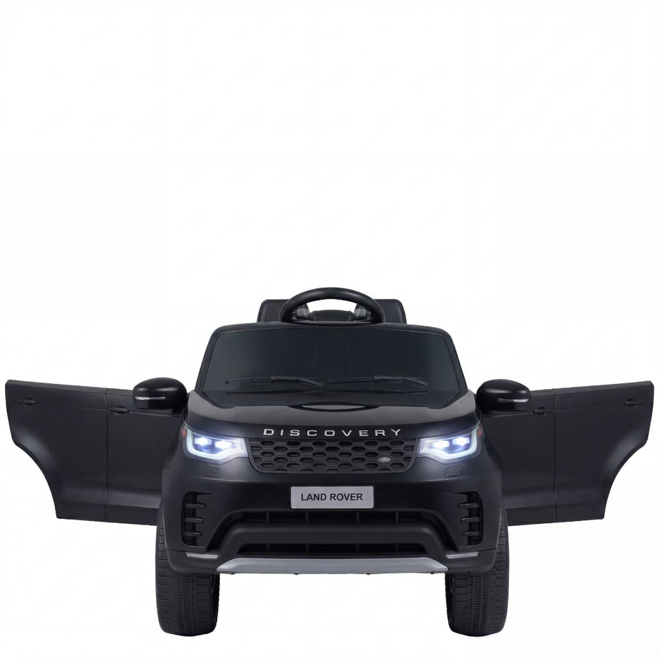 12V – Land Rover Barn Elbil Fjäderdrift LED Musik Trådlöst från år – 3 – Svart