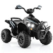 12V – el quad med musik tuta och LED strålkastare elektrisk – Svart
