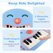 tangenter – barn keyboard med musik och ljus Baby piano bärbart – 13 – Blå