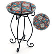 Sidobord – mosaikbord runt trädgårdsbord bistrobord ∅30 x – 50 cm – Färgglad
