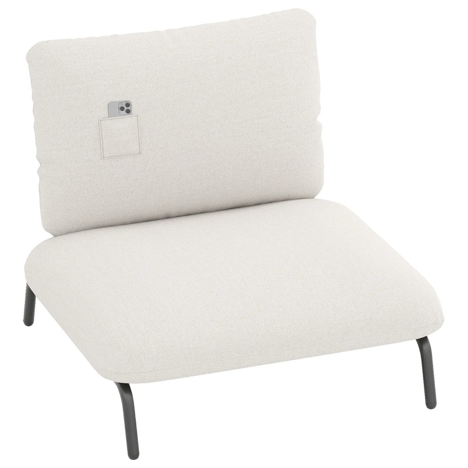 Extra – stor accentstol med bred och djup sits Klädd Belastbar upp till – 250 kg – Beige