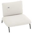 Extra – stor accentstol med bred och djup sits Klädd Belastbar upp till – 250 kg – Beige