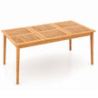 Trädgårdsbord – Akacieträ stort terrassbord för personer – 170 x 90 cm 6 – Natur