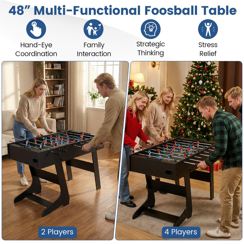 Hopbar – fotbollsspelbord med spelare och bollar poängräknare, – 22 2 2 120 cm